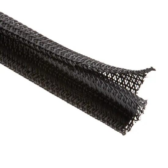 F6N0.25BK100 - Techflex - Spiral Wrap, Expandable Sleeving