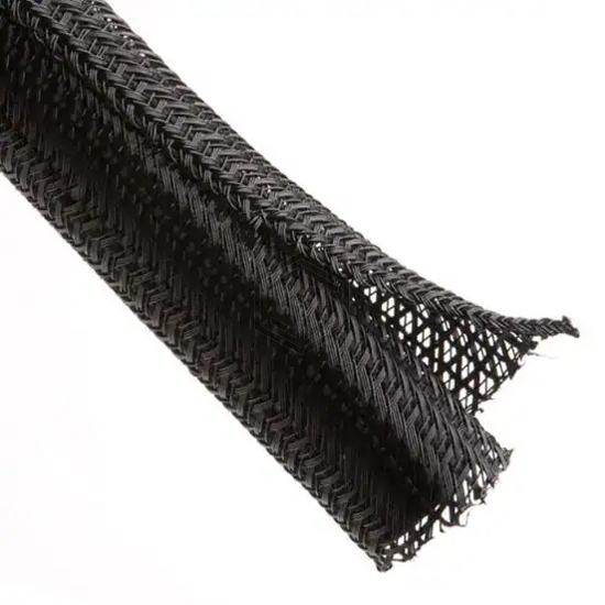 F6N1.50BK25 - Techflex - Spiral Wrap, Expandable Sleeving