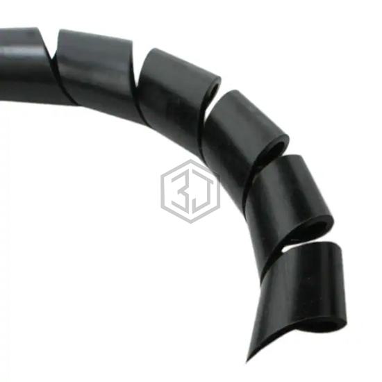 SW44 BK008 - Alpha Wire - Spiral Wrap, Expandable Sleeving