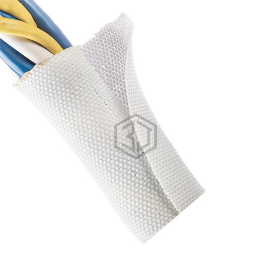 F6W1.00WH100 - Techflex - Spiral Wrap, Expandable Sleeving