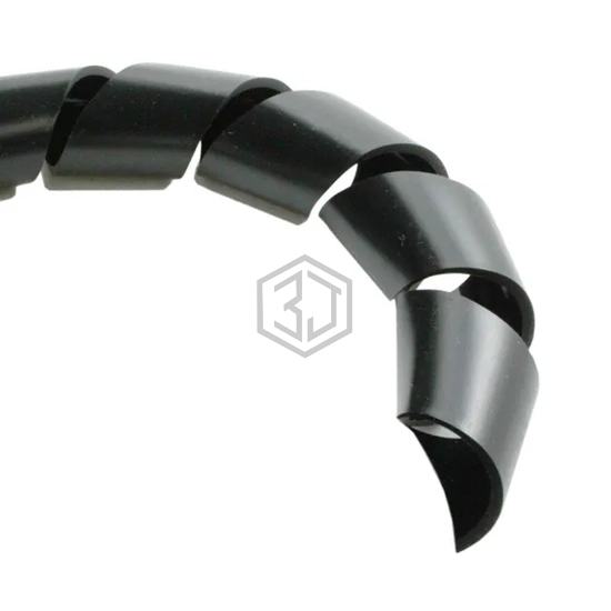 SW45 BK002 - Alpha Wire - Spiral Wrap, Expandable Sleeving