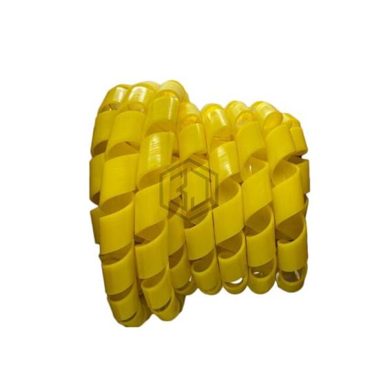 HT 3/8 C YE DG - MM Newman Corporation - Spiral Wrap, Expandable Sleeving