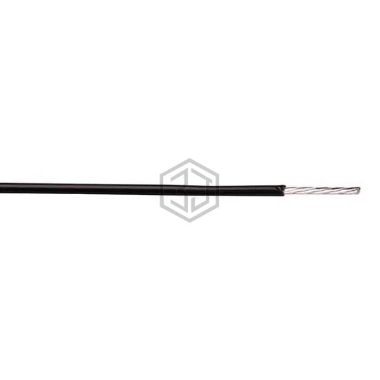 TW-20-STR-BLACK - TubeDepot - Single Conductor Cables (Hook-Up Wire)