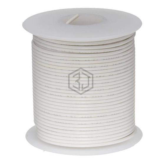 24UL1007STRWHI25 - Remington Industries - Single Conductor Cables (Hook-Up Wire)