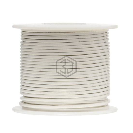 16UL1007STRWHI - Remington Industries - Single Conductor Cables (Hook-Up Wire)