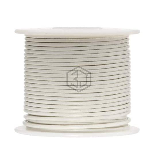 14UL1007STRWHI100 - Remington Industries - Single Conductor Cables (Hook-Up Wire)