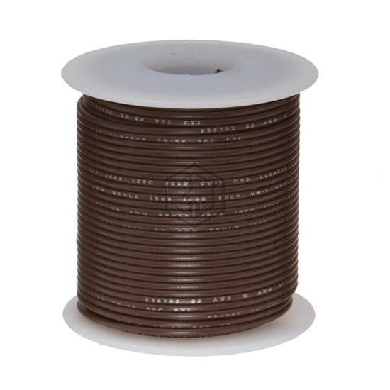 28PTFESTRBRO100 - Remington Industries - Single Conductor Cables (Hook-Up Wire)