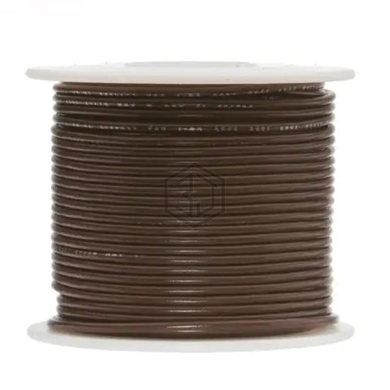 14UL1015STRBRO100 - Remington Industries - Single Conductor Cables (Hook-Up Wire)