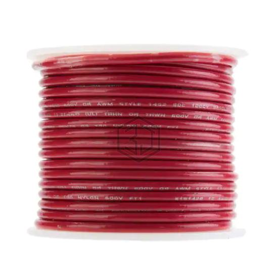 12STRREDTHHN100 - Remington Industries - Single Conductor Cables (Hook-Up Wire)