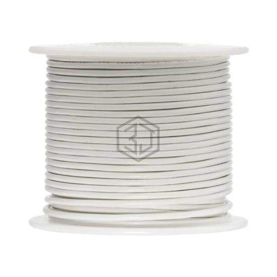 12STRWHITXL100 - Remington Industries - Single Conductor Cables (Hook-Up Wire)