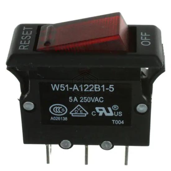 W51-A122B1-5 - TE Connectivity Potter & Brumfield Relays - Circuit Breakers