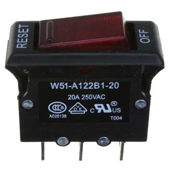 W51-A122B1-20 - TE Connectivity Potter & Brumfield Relays - Circuit Breakers