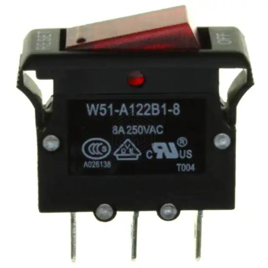 W51-A122B1-8 - TE Connectivity Potter & Brumfield Relays - Circuit Breakers