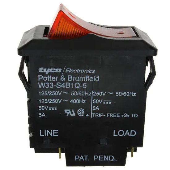 W33-S4B1Q-5 - TE Connectivity Potter & Brumfield Relays - Circuit Breakers