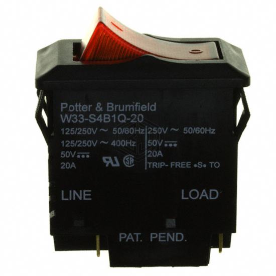 W33-S4B1Q-20 - TE Connectivity Potter & Brumfield Relays - Circuit Breakers