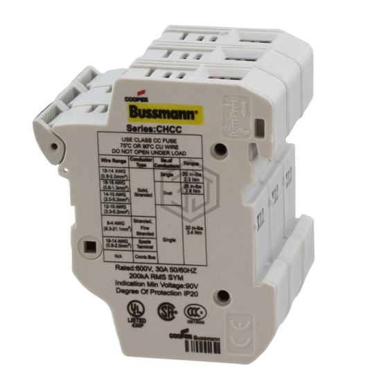CHCC3DIU - Eaton - Bussmann Electrical Division - Fuseholders