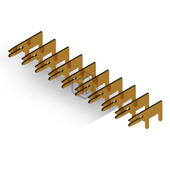 105-010-203-200 - EDAC Inc. - Backplane Connectors - Contacts