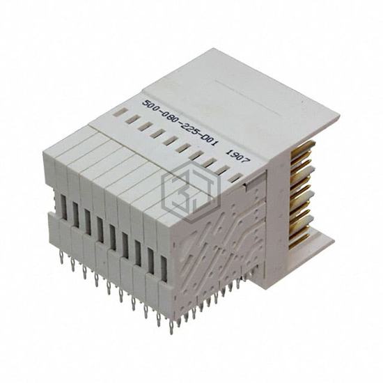 500-080-225-D01 - EDAC Inc. - Backplane Connectors - Hard Metric, Standard