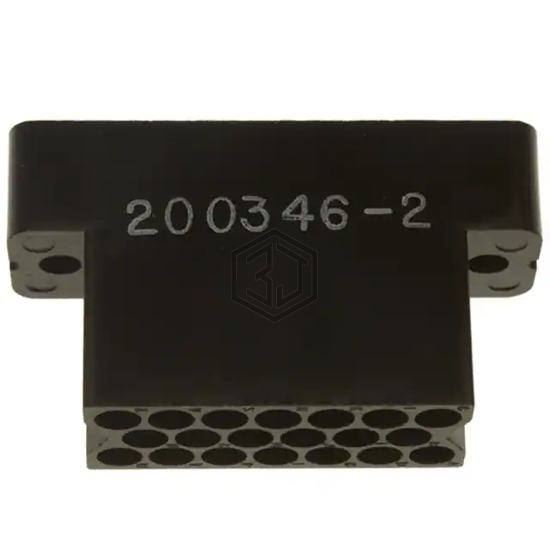 200346-2 - TE Connectivity AMP Connectors - Backplane Connectors - Housings