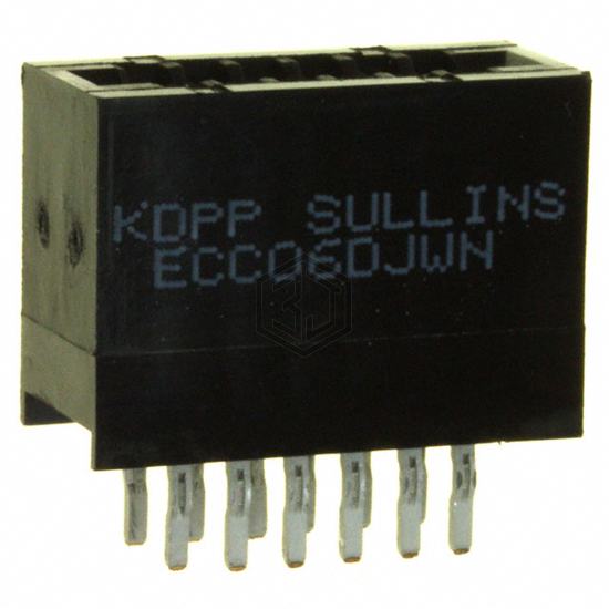 ECC06DJWN - Sullins Connector Solutions - Card Edge Connectors - Edgeboard Connectors