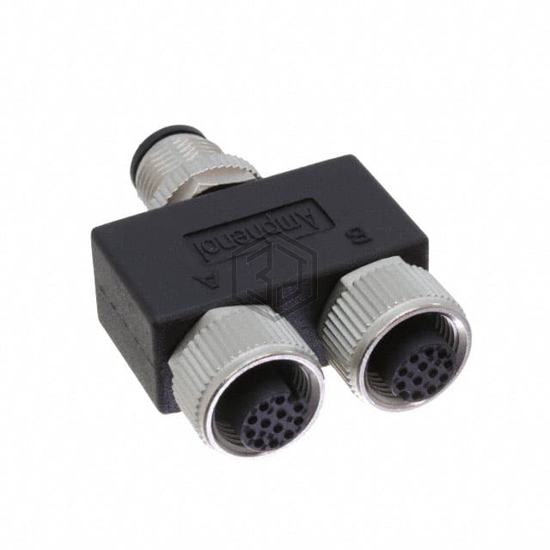 YA-A12M-A12F-A12F-01 - Amphenol LTW - Circular Connectors - Adapters