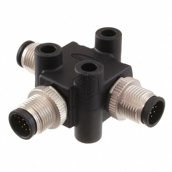 TA-A12M-A12M-A12M-01 - Amphenol LTW - Circular Connectors - Adapters