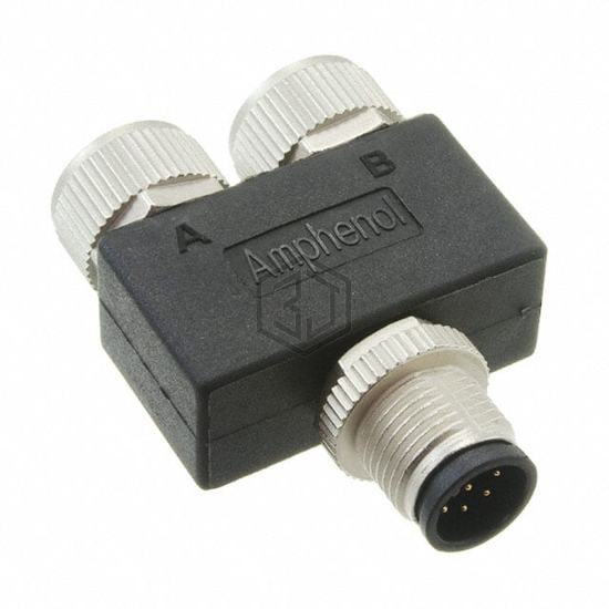 YA-A08M-A08F-A08F-01 - Amphenol LTW - Circular Connectors - Adapters