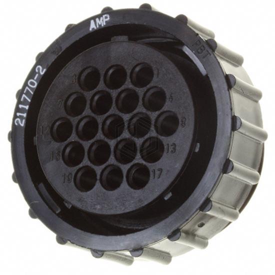 211770-2 - TE Connectivity AMP Connectors - Circular Connectors - Housings