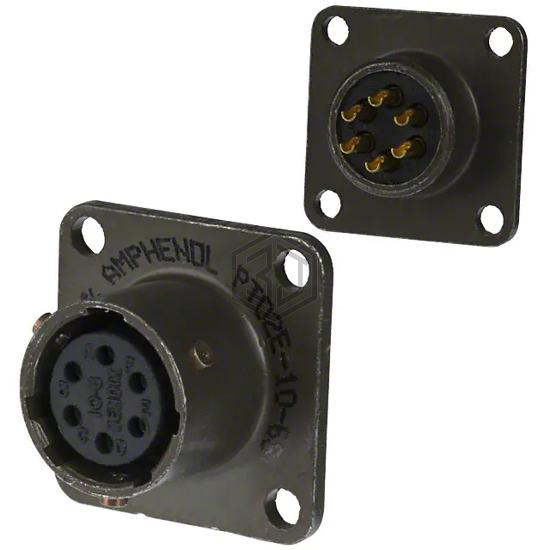 PT02E-10-6S(025) - Amphenol Industrial Operations - Circular Connectors
