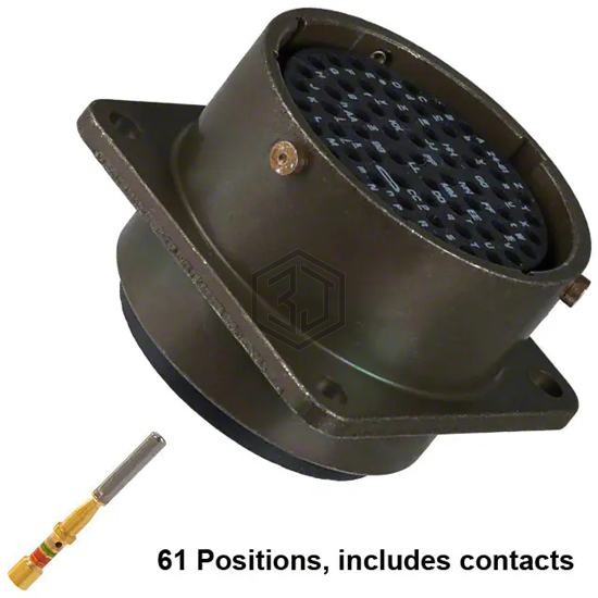 PT02SE-24-61S(025) - Amphenol Industrial Operations - Circular Connectors