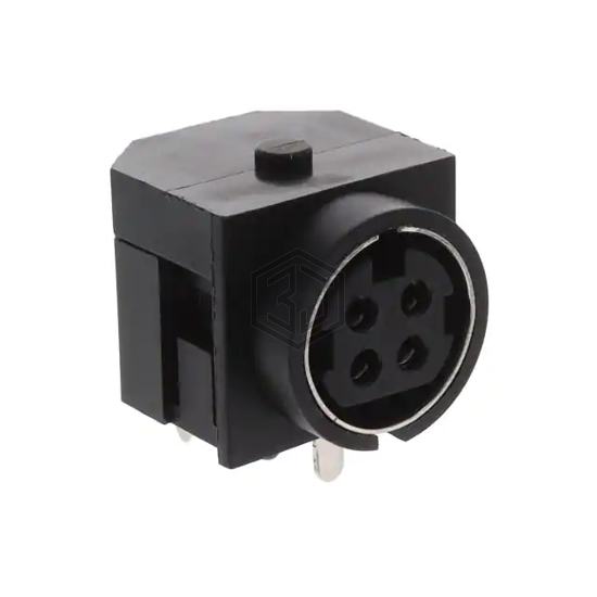JACKPWRDIN4L - GlobTek, Inc. - Circular Connectors