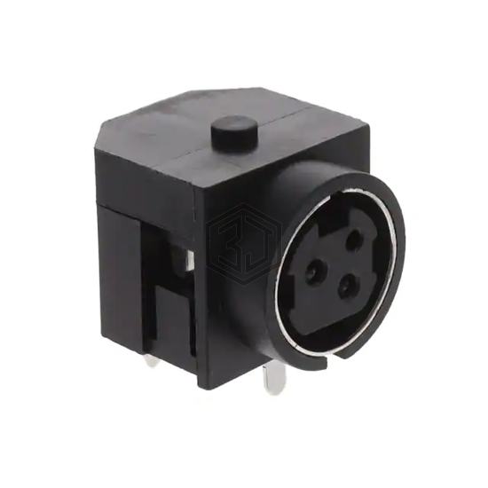 JACKPWRDIN3L - GlobTek, Inc. - Circular Connectors