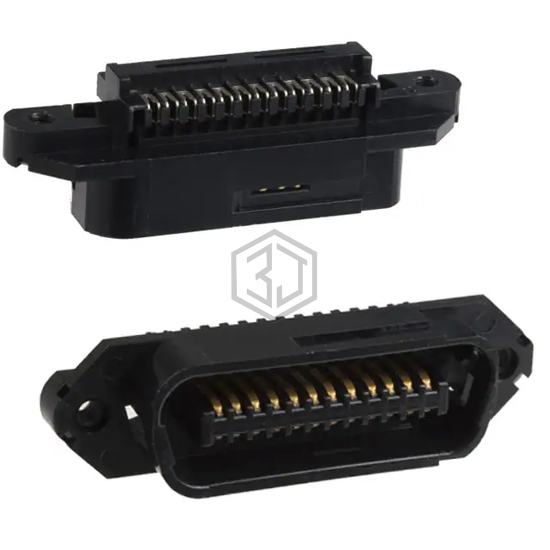 552283-1 - TE Connectivity AMP Connectors - D-Shaped Connectors - Centronics