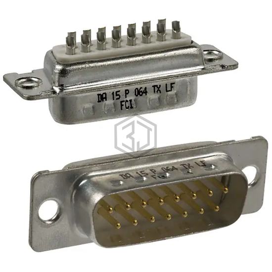 DA15P064TXLF - Amphenol ICC (FCI) - D-Sub Connectors