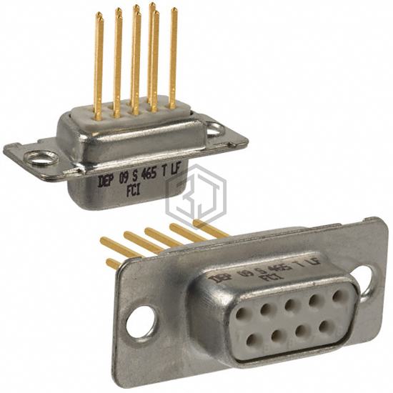 DEP09S465TLF - Amphenol ICC (FCI) - D-Sub Connectors