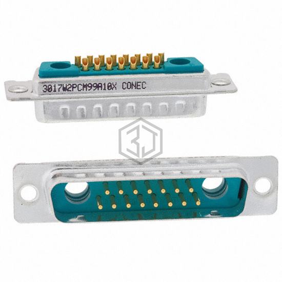 3017W2PCM99A10X - Conec - D-Sub Connectors