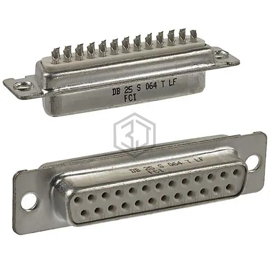 DB25S064TLF - Amphenol ICC (FCI) - D-Sub Connectors