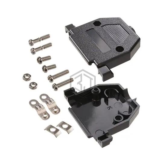 DB25-HD-PB-SS - Adam Tech - D-Sub, D-Shaped Connectors - Backshells, Hoods