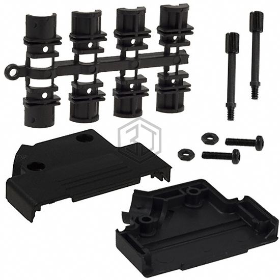 971-025-010R011 - NorComp Inc. - D-Sub, D-Shaped Connectors - Backshells, Hoods