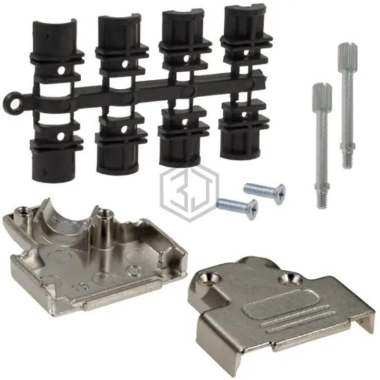 971-015-030R121 - NorComp Inc. - D-Sub, D-Shaped Connectors - Backshells, Hoods