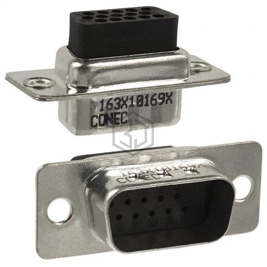 163X10169X - Conec - D-Sub, D-Shaped Connectors - Housings