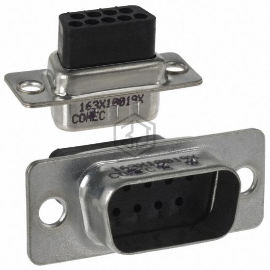 163X10019X - Conec - D-Sub, D-Shaped Connectors - Housings