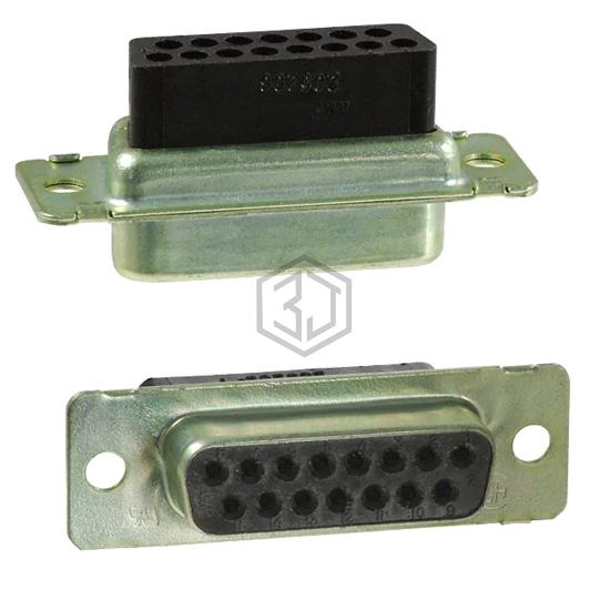 205205-7 - TE Connectivity AMP Connectors - D-Sub, D-Shaped Connectors - Housings