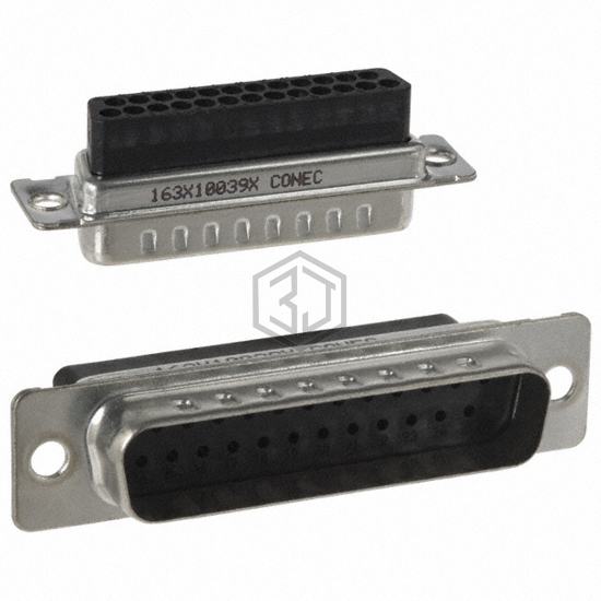 163X10039X - Conec - D-Sub, D-Shaped Connectors - Housings