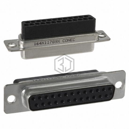164X11789X - Conec - D-Sub, D-Shaped Connectors - Housings
