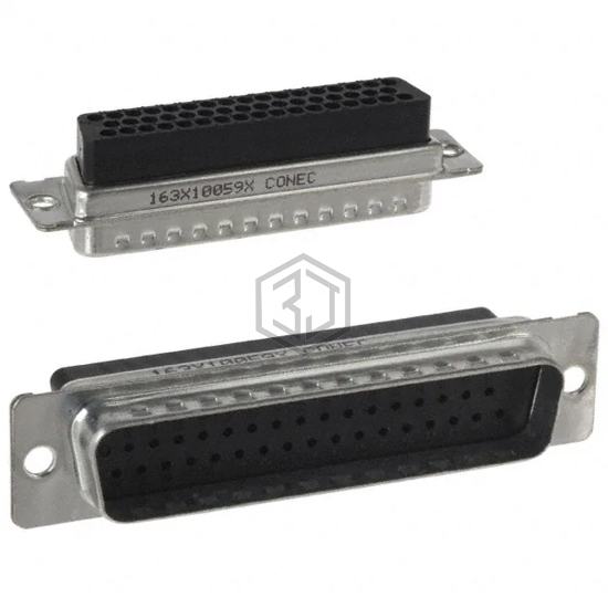 163X10059X - Conec - D-Sub, D-Shaped Connectors - Housings