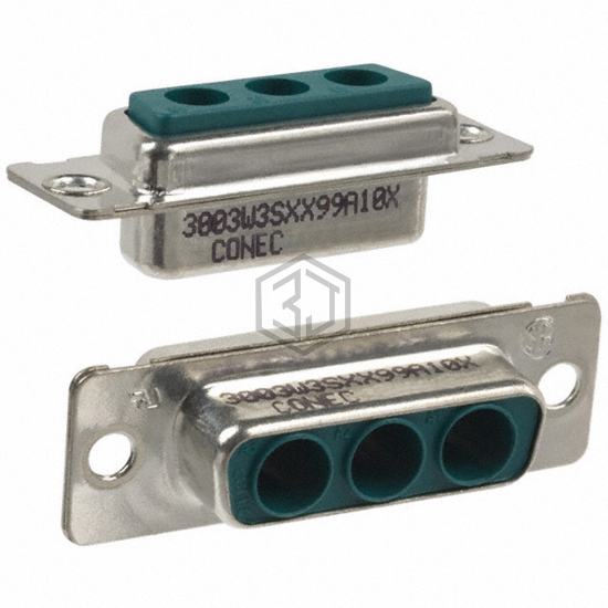 3003W3SXX99A10X - Conec - D-Sub, D-Shaped Connectors - Housings