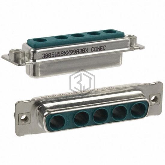 3005W5SXX99A30X - Conec - D-Sub, D-Shaped Connectors - Housings