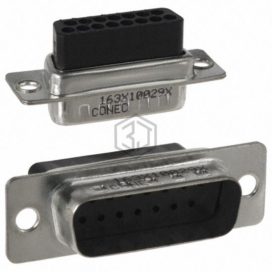 163X10029X - Conec - D-Sub, D-Shaped Connectors - Housings