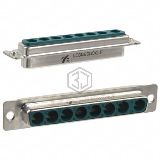 DC8W8SA00LF - Amphenol ICC (FCI) - D-Sub, D-Shaped Connectors - Housings